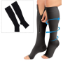 Компрессионные гольфы Miracle Socks на молнии (черные)