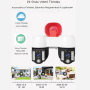 Двойная камера видеонаблюдения A2S Wi-Fi с сиреной