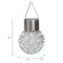Садовый солнечный светильник Crystal Garden Light, подвесной, 11,5×8 см