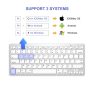 Беспроводная клавиатура KEYBOARD X5, поддержка Windows, Android, iOS и macOS