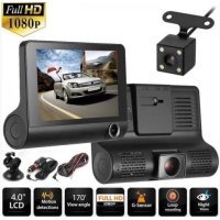 Автомобильный видеорегистратор DVR SD319/z233D на 3 камеры