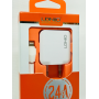 Сетевое зарядное устройство LDNIO A2201 (2.4A / 2 USB порта + кабель iPhone)