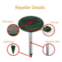 Ультразвуковой отпугиватель кротов и грызунов Solar Rodent Repeller HC-18
