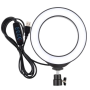 Кольцевая лампа JY-2477, 8" (20 см), LED, 3 режима света, USB, крепление для штатива и телефона