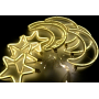 Xmas гирлянда Copper curtain ball lamp 9WW-1 Тёп.белый Луна 5 Звезда 4 3M*0.7M7260