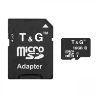 Карта памяти microSD 16 ГБ, Class 10, с адаптером SD