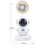 Вентилятор настольный Desktop Fan Y6, аккумуляторный, 3 режима, подсветка, гибкая ножка, точилка