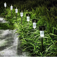 Садовый светильник Garden Light Lawn Lamp, 31 см, на солнечной батарее, комплект 12 шт.