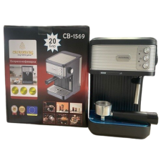 Рожковая эспрессо-кофеварка Crownberg CB-1569, 20 бар, 1200 Вт