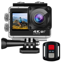 Экшн-камера Action Camera Q60 WiFi 4K с пультом и двойным дисплеем