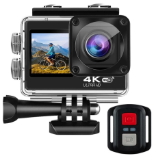 Экшн-камера Action Camera Q60 WiFi 4K с пультом и двойным дисплеем