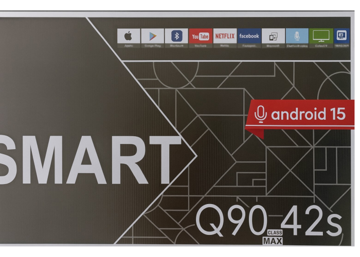 Телевизор Smart TV Q90 42S 42" (4K UHD, Android 15, 2/16, Wi-Fi)