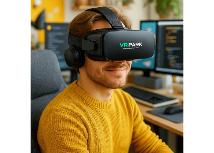 Очки виртуальной реальности VR BOX PARK J20 с наушниками и пультом