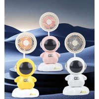 Вентилятор настольный Desktop Fan Y6, аккумуляторный, 3 режима, подсветка, гибкая ножка, точилка