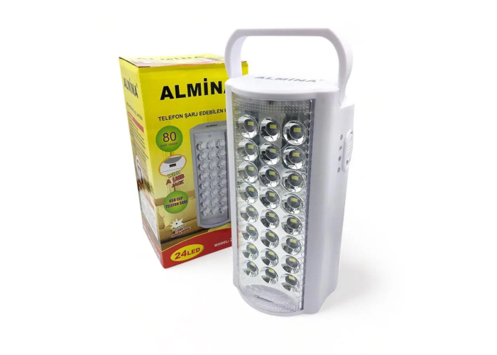 Аккумуляторный фонарь Almina MX-2606L, 24 LED