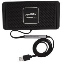 Силиконовый коврик с беспроводной зарядкой 15W Qinetiq Car Wireless Pad