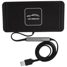 Силиконовый коврик с беспроводной зарядкой 15W Qinetiq Car Wireless Pad