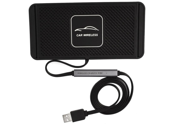 Силиконовый коврик с беспроводной зарядкой 15W Qinetiq Car Wireless Pad