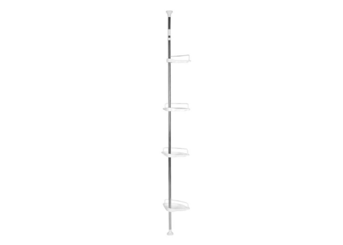 Полка угловая Multi Corner Shelf для ванной комнаты 4-ярусная, 210×34×22 см,