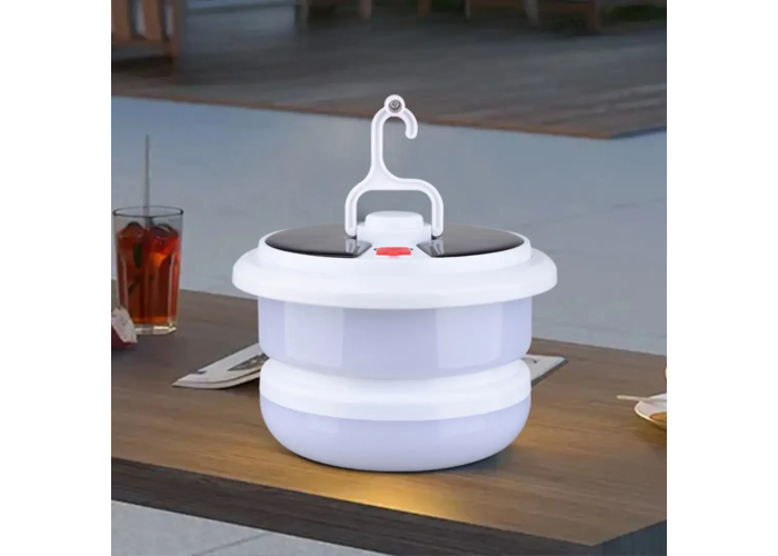 Кемпинговый фонарь BL YX669, с солнечной панелью, RGB, LED-лента 10 м