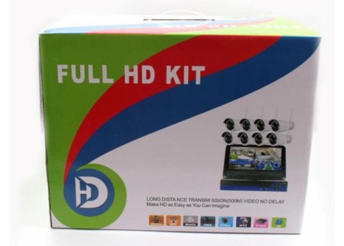 Рег.+ Камеры DVR KIT 6678 WiFi 8ch набор на 8 камер