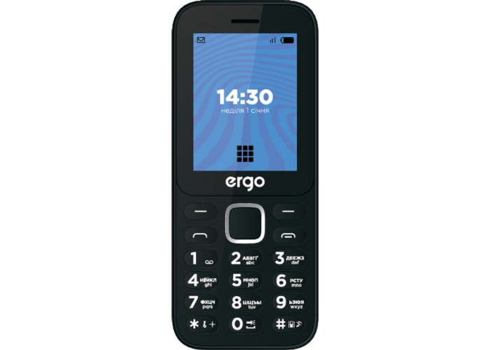 Мобильный телефон ERGO E241 Dual Sim Black