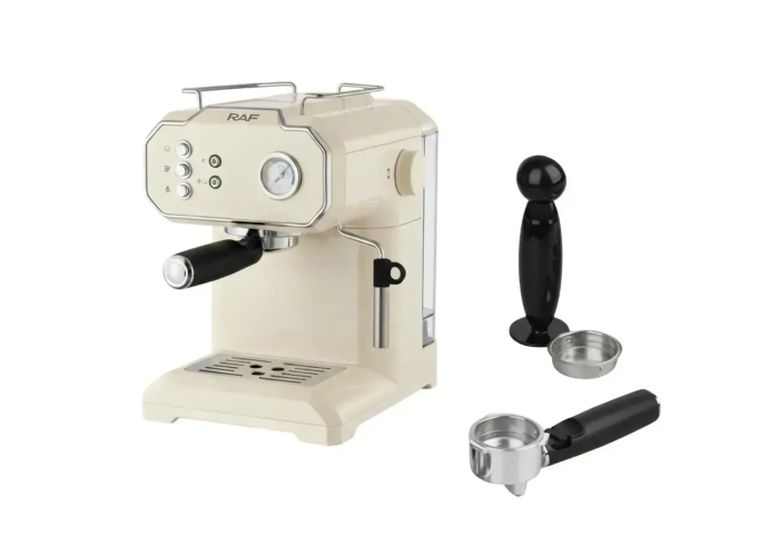 Кофемашина RAF R.104W, 850 Вт, 20 бар, резервуар 1,8 л