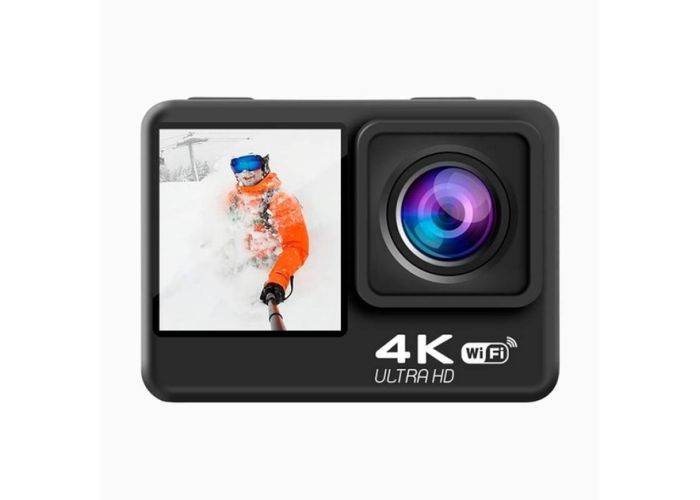Экшн-камера Action Camera Q60 WiFi 4K с пультом и двойным дисплеем