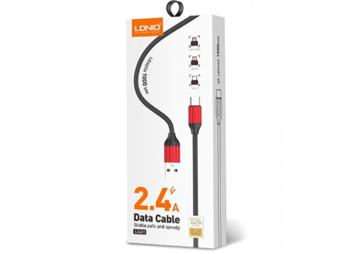 Кабель LDNIO LS431 micro USB cable 1м