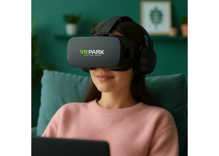 Очки виртуальной реальности VR BOX PARK J20 с наушниками и пультом