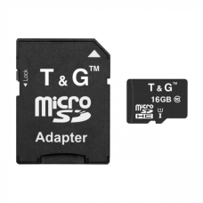 Карта памяти microSD 16 ГБ, Class 10, с адаптером SD