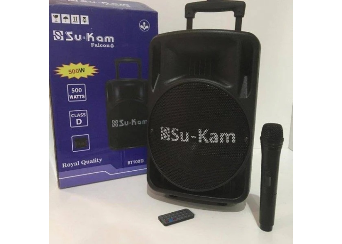 Активная акустическая колонка Su-Kam BT100D + 1 беспроводной микрофон