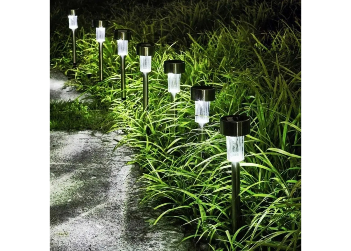 Садовый светильник Garden Light Lawn Lamp, 31 см, на солнечной батарее, комплект 12 шт.