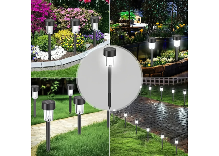 Садовый светильник Garden Light Lawn Lamp, 31 см, на солнечной батарее, комплект 12 шт.