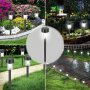 Садовый светильник Garden Light Lawn Lamp, 31 см, на солнечной батарее, комплект 12 шт.