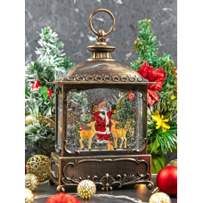 XMAS Новогодний ночник «Винтажный фонарь» WDL-24073A (27 см)