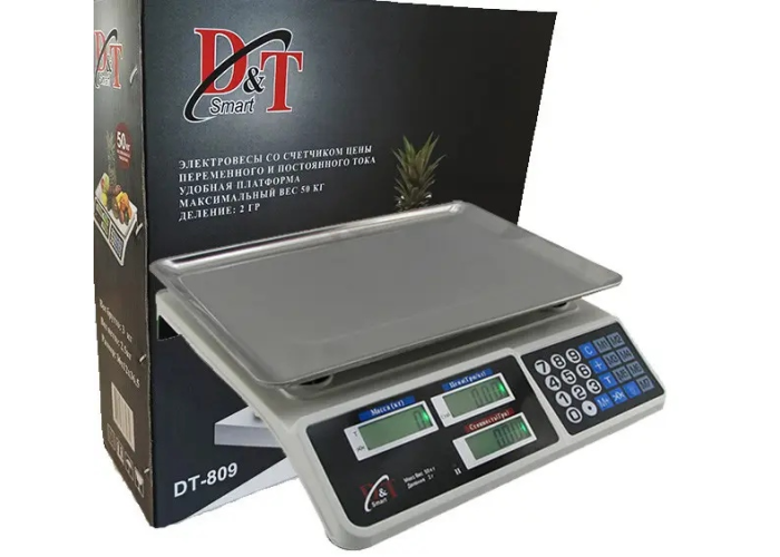Весы торговые 50kg*4v D&T SMART DT-809