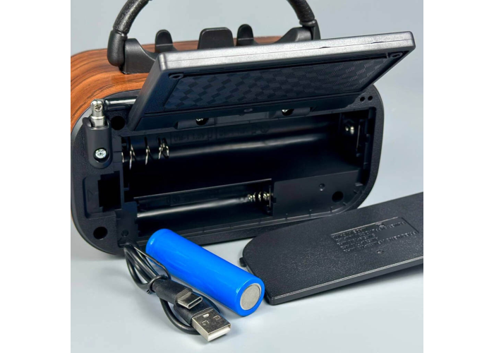 Радиоприёмник GOLON RX-BT618S, Bluetooth, USB, SD, солнечная панель