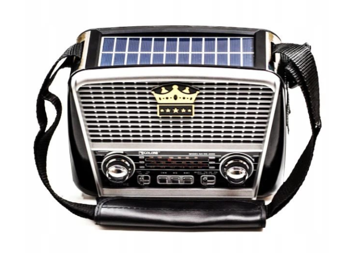 Радиоприемник Golon RX-455S Solar, солнечная панель, аккумулятор