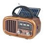 Радиоприёмник GOLON RX-BT618S, Bluetooth, USB, SD, солнечная панель