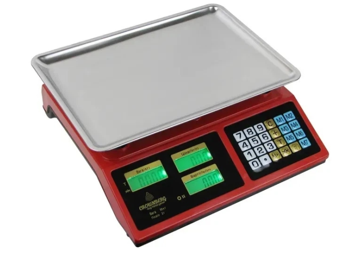 Электронные торговые весы CB-5009, до 50 кг, платформа 24×35 см