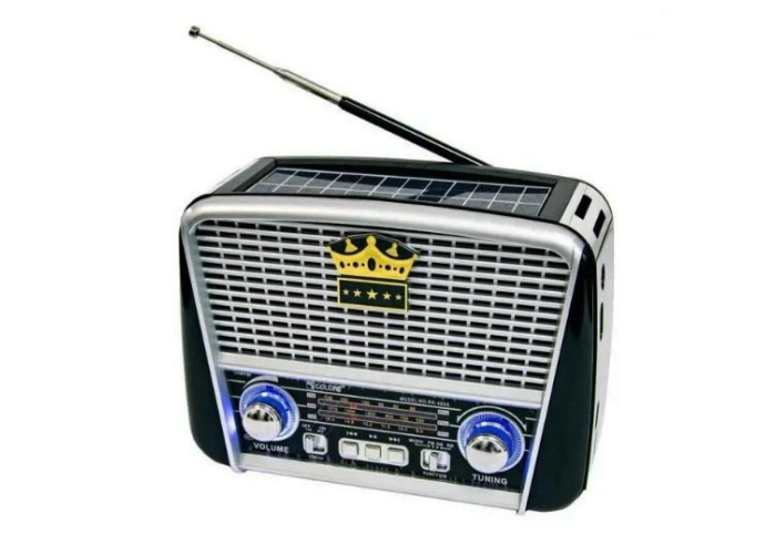 Радиоприемник Golon RX-455S Solar, солнечная панель, аккумулятор