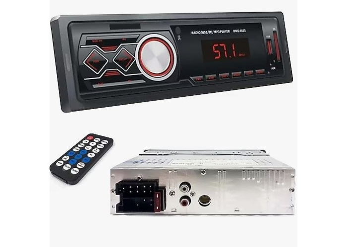 Автомагнитола 1788, с Bluetooth, USB, SD, FM, 4 выхода, пульт ДУ