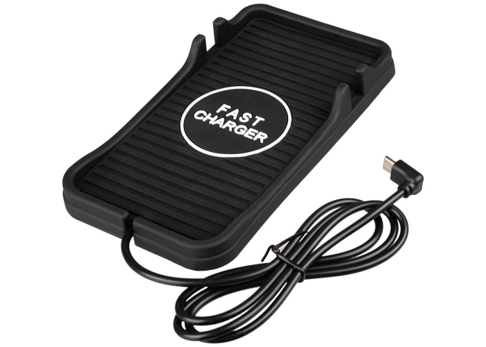 Силиконовый коврик с беспроводной зарядкой и подставкой FAST WIRELESS CHARGING C7