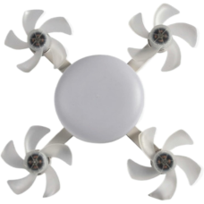 Вентилятор-лампа Drone Fan Light AT-4FD, E27, пульт, 3 режима света, 4 вентилятора