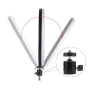 Кольцевая лампа JY-1870, 10" (26 см), LED, 3 режима света, USB, крепление для штатива и телефона