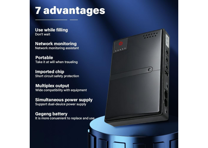 Источник бесперебойного питания для роутера DC1036L, Type-C, 11600 mAh, 36 W