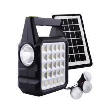 Портативная станция для зарядки GD 105, с солнечной панелью и 3 LED лампами
