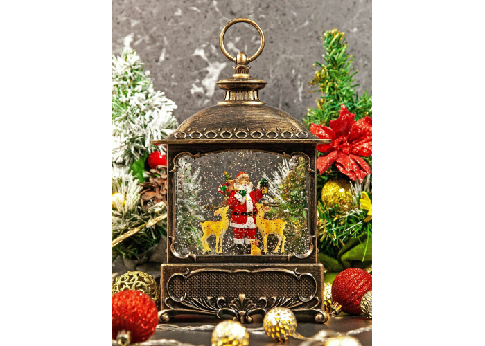 XMAS Новогодний ночник «Винтажный фонарь» WDL-24073A (27 см)