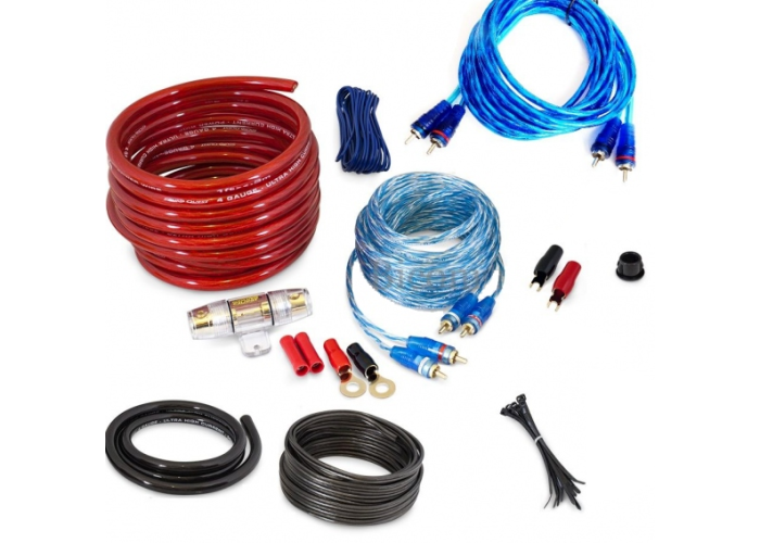 Комплект проводов для подключения автомобильного усилителя и сабвуфера MDX KIT 8GA